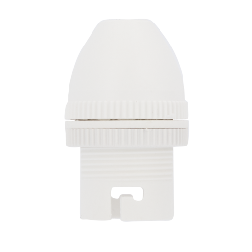 SCE White Nylon B22 Lamp Holder 10mm