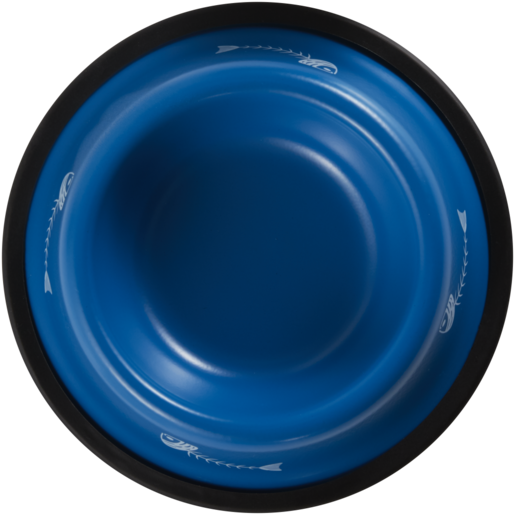 Petshop Blue Metal Cat Bowl