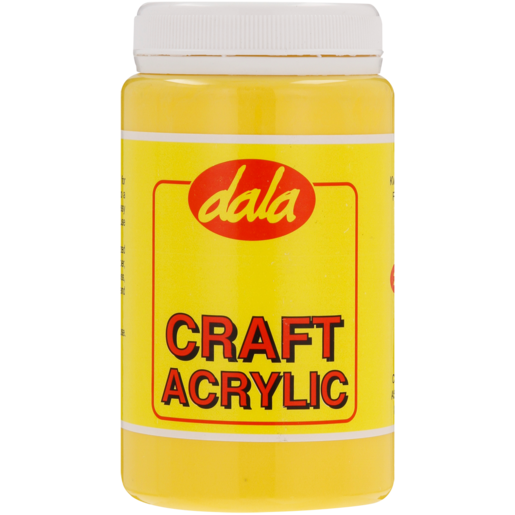 Dala Yellow Acrylic Craft Paint 250ml