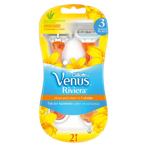 Gillette Venus Riveria 3 Disposable Razors 2 Pack