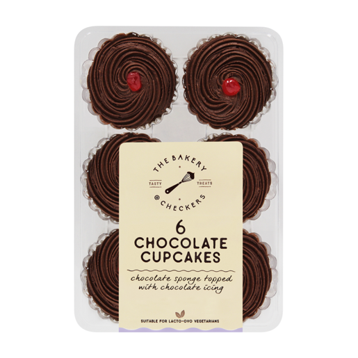 The Bakery Chocolate Cupcakes 6 Pack