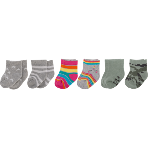 Jolly Tots 0+ Months Newborn Socks 2 Pack
