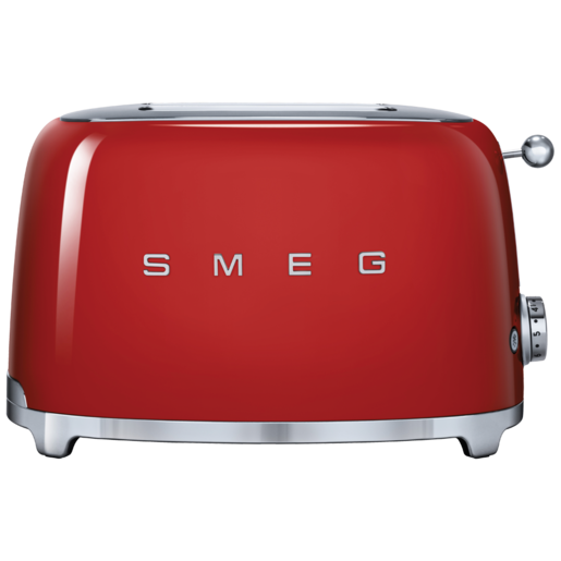 Smeg 50's Style Glossy Red 2 Slice Toaster 950W