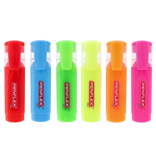 Penflex Higlo Highlighters 6 Pack