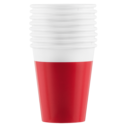 Decorata Red Compostable Party Cup 200ml 8 Pack