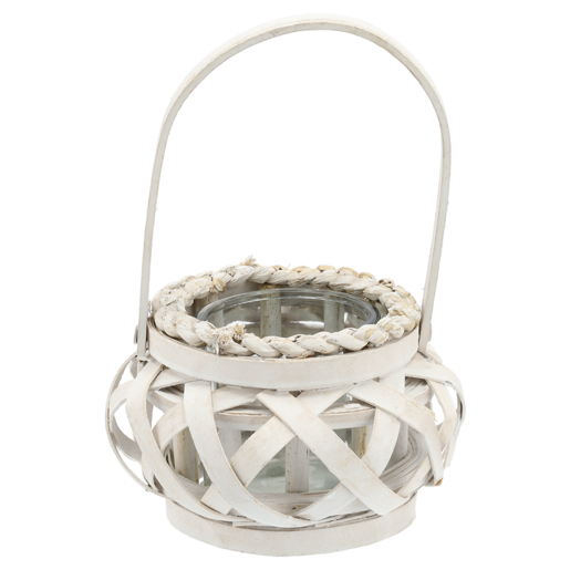 White Wooden Lantern