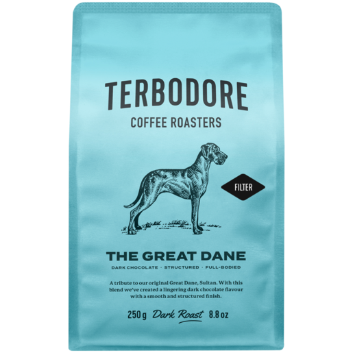 Terbodore The Great Dane Dark Roast Ground Coffee 250g