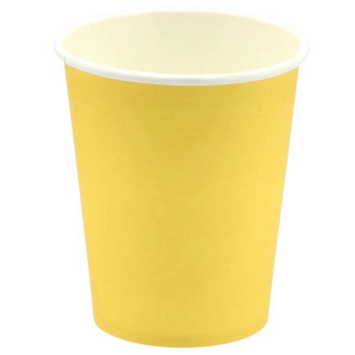 Yellow Paper Cup 8 Pack