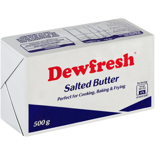 Dewfresh Salted Butter Brick 500g