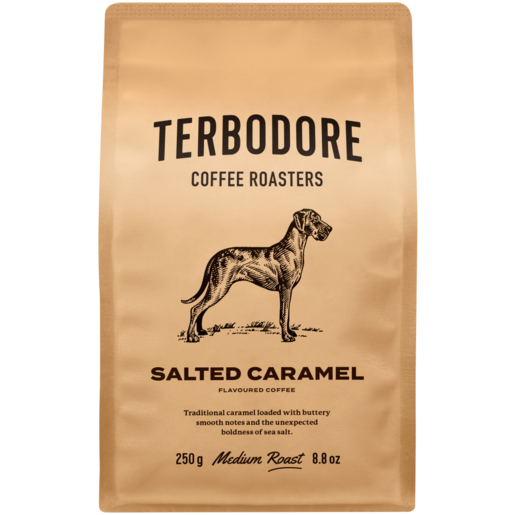 Terbodore Salted Caramel Flavoured Medium Roast Coffee 250g