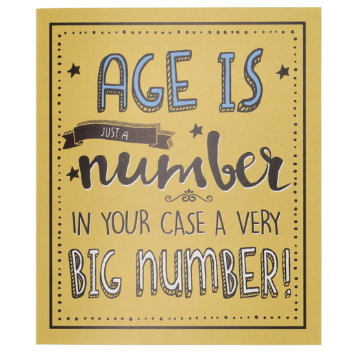 Jam & Toast Age Is Just A Number Birthday Everyday Card