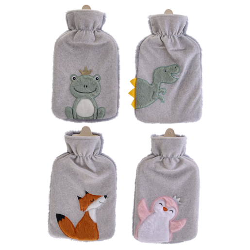 Zoo With Fluff Hot Water Bottle 2L (Assorted Item- Supplied At Random)