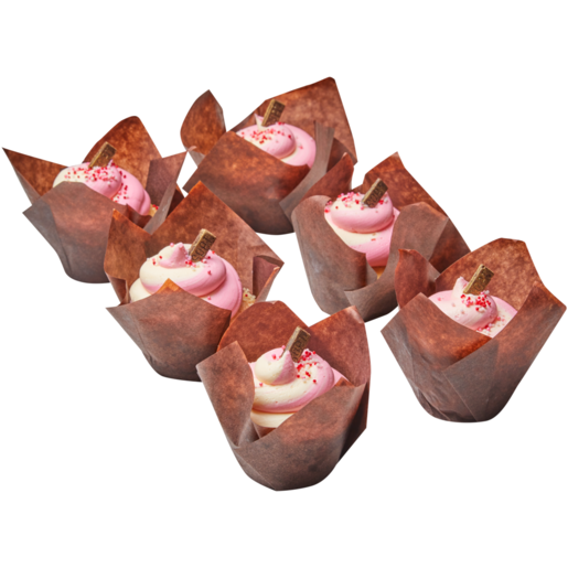 Soet Pink Ombre Party Cupcakes 6 Pack