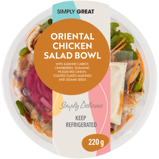 Simply Great Oriental Chicken Salad Bowl 220g 