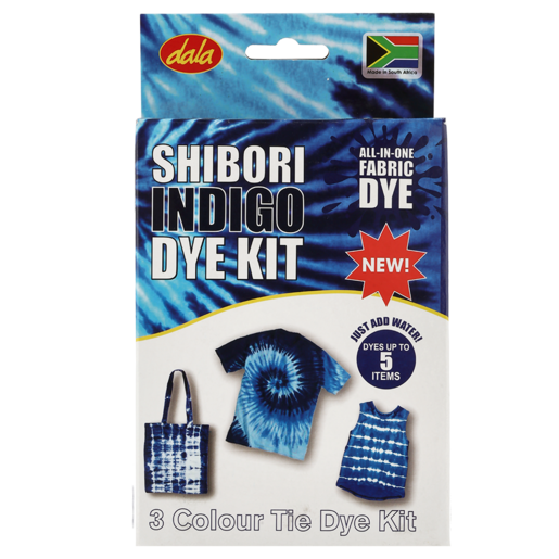 Dala Shibori Indigo 3 Colour Tie Dye Kit
