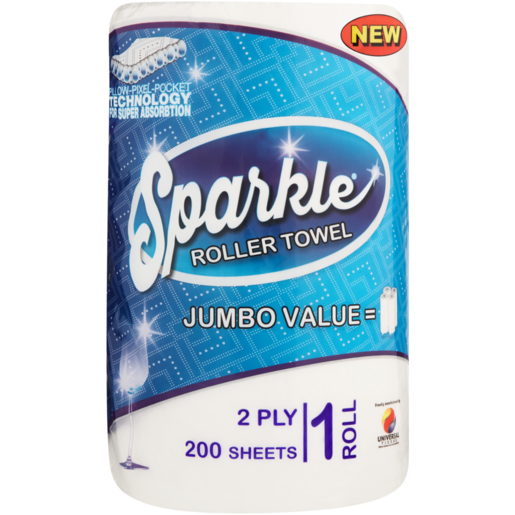 Sparkle 2 Ply Roller Towels 