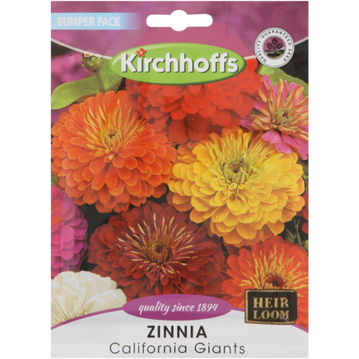 Kirchhoffs Zinnia California Giants Seeds