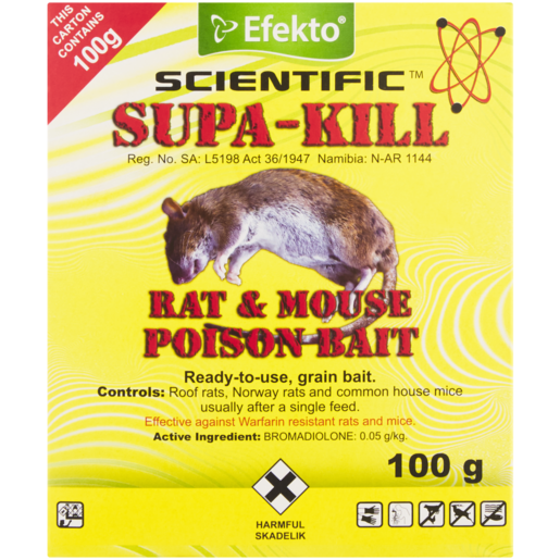 Supa-Kill Rat & Mouse Granular Poison 100g