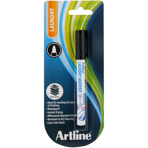 Artline Black EK 750 Laundry Marker, Permanent Markers, Pens, Pencils &  Markers, Stationery & Newsagent, Household