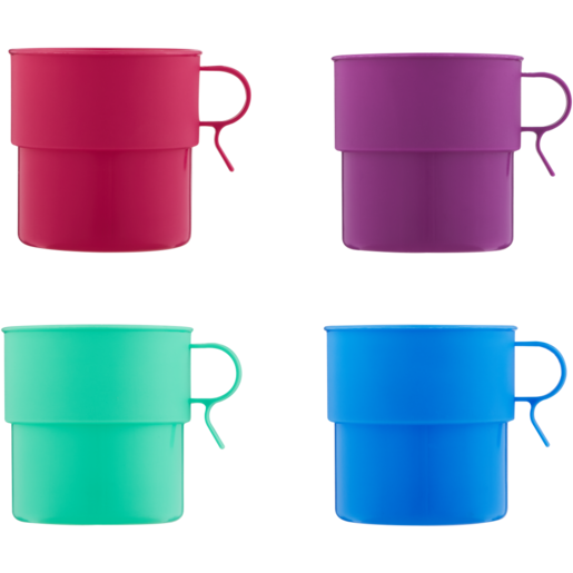 Plastic Coffee Mug 300ml (Colour May Vary)