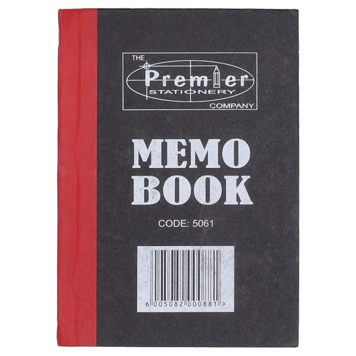 Premier A6 Memo Hard Cover Book 144 Pages