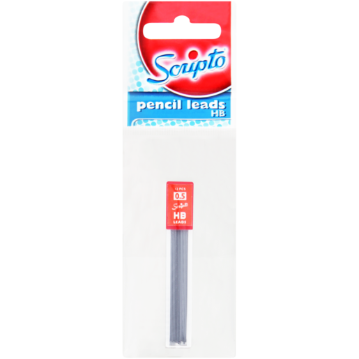 Scripto Pencil Leads 0.5HB 12 Pieces