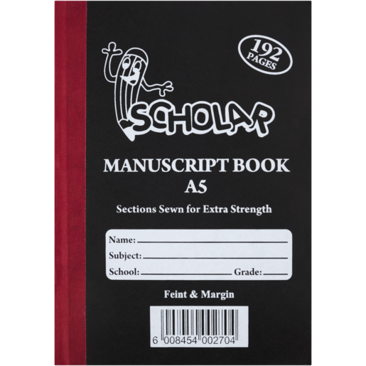 Scholar A5 Manuscript Hardcover Book 192pg