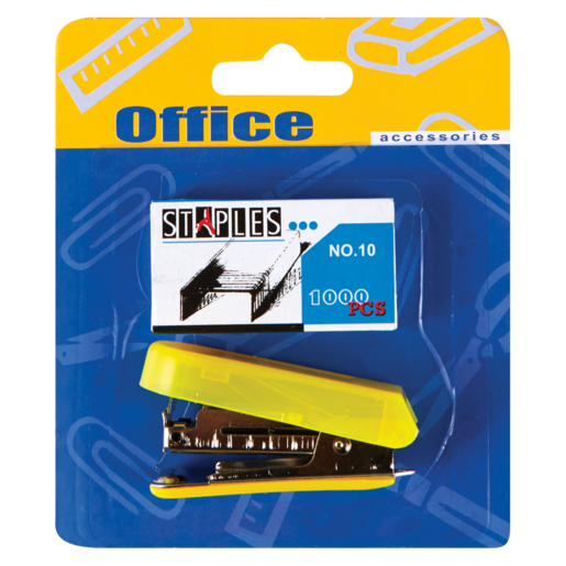 Office Accessories Stapler & Staples (Colour May Vary)
