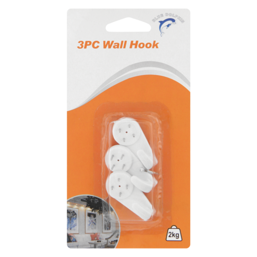 Blue Dolphin Picture Mount Hooks 3 Pack