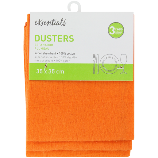 Essentials Yellow Duster 3 Pack