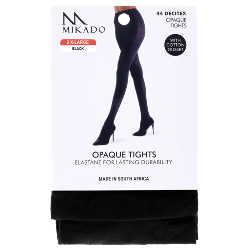 Mikado Extra Extra Large Black Opaque Tights