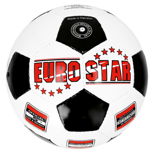 Euro Star Leather Soccer Ball
