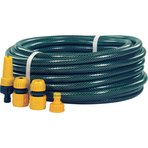 Riviera PVC Garden Hose Kit With Fittings 12.5mm x 20m
