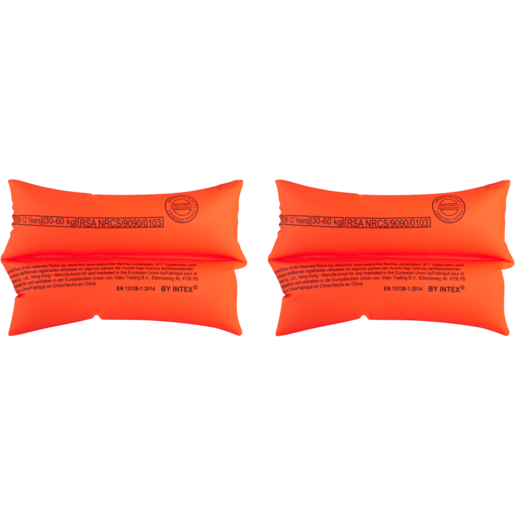 Intex Orange Inflatable Arm Band Floaties 6-12 years 2 Pack