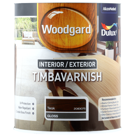 Dulux Woodgard Teak Gloss Timbavarnish 1L