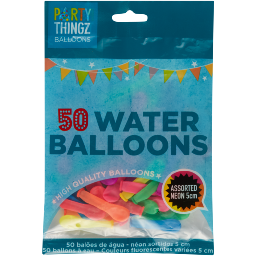 Party Thingz Neon Water Balloons 50 Pack
