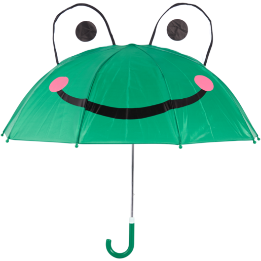 Poppins Green Frog Kids Umbrella