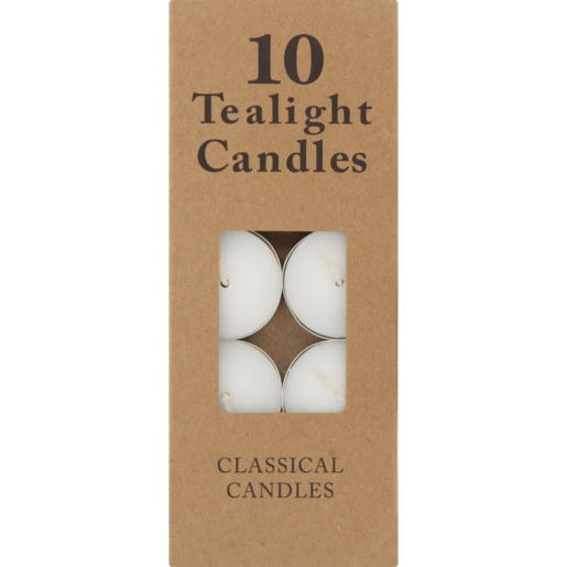 Classical Candles Tealight Candles 10 Pack