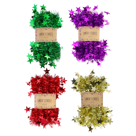 Santa's Choice Collection Christmas Tinsel (Assorted Product - Single Item)