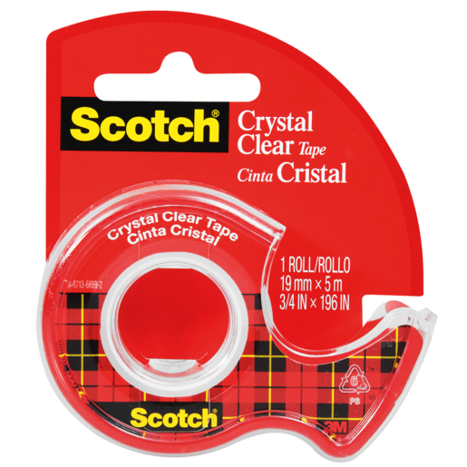 Scotch Crystal Clear Tape 19mm x 5m