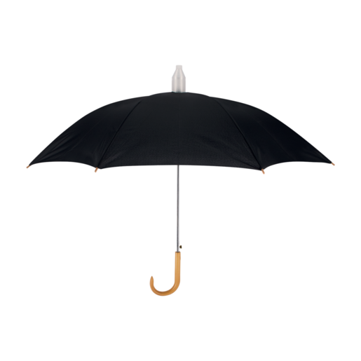 Poppins Black Auto Stick Umbrella
