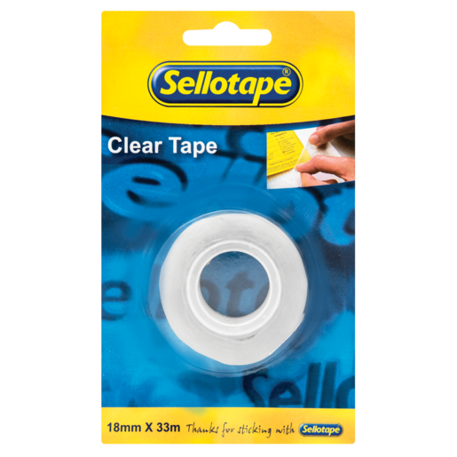 Sellotape Clear Sticky Tape 18mm x 33mm