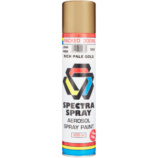 Spectra Aerosol Rich Pale Gold Spray Paint 300ml