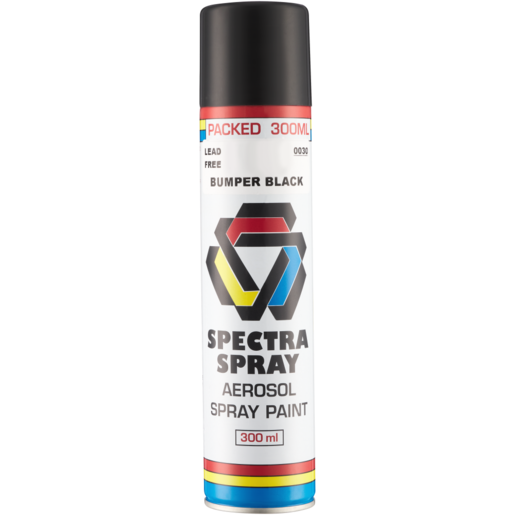 Spectra Spray Bumper Black Aerosol Spray Paint 300ml