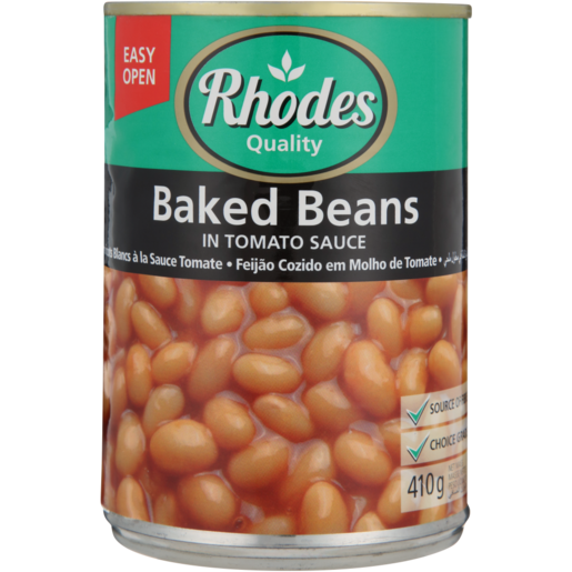 Rhodes Quality Baked Beans In Tomato Sauce 410g
