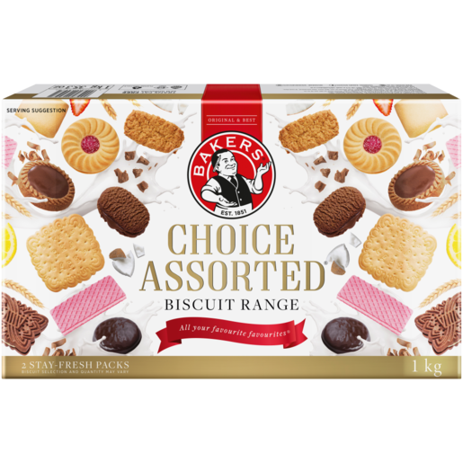 Bakers Choice Assorted Range Biscuits 1kg