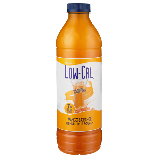 Brookes Low-Cal Mango & Orange Flavoured Concentrated Fruit Squash 1L