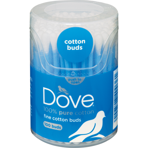 Dove Pure Cotton Fine Cotton Buds 100 Pack