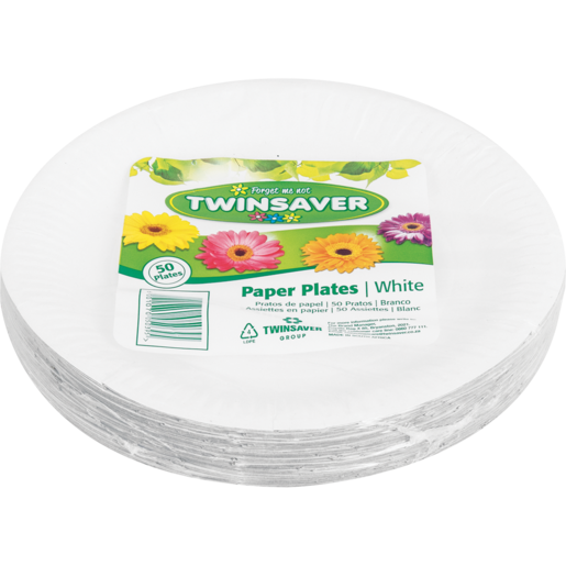 Twinsaver Paper Plates 50 Pack