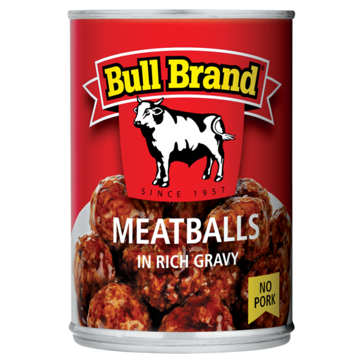 Bull Brand Meatballs In Rich Gravy Can 400g